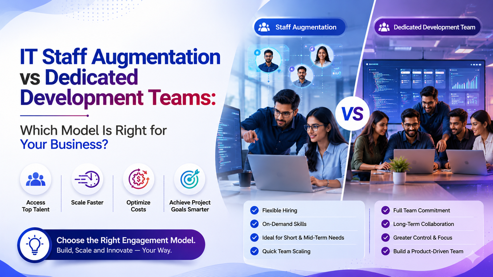 IT Staff Augmentation vs Dedicated Development Teams: Which Model Is Right for Your Business?
